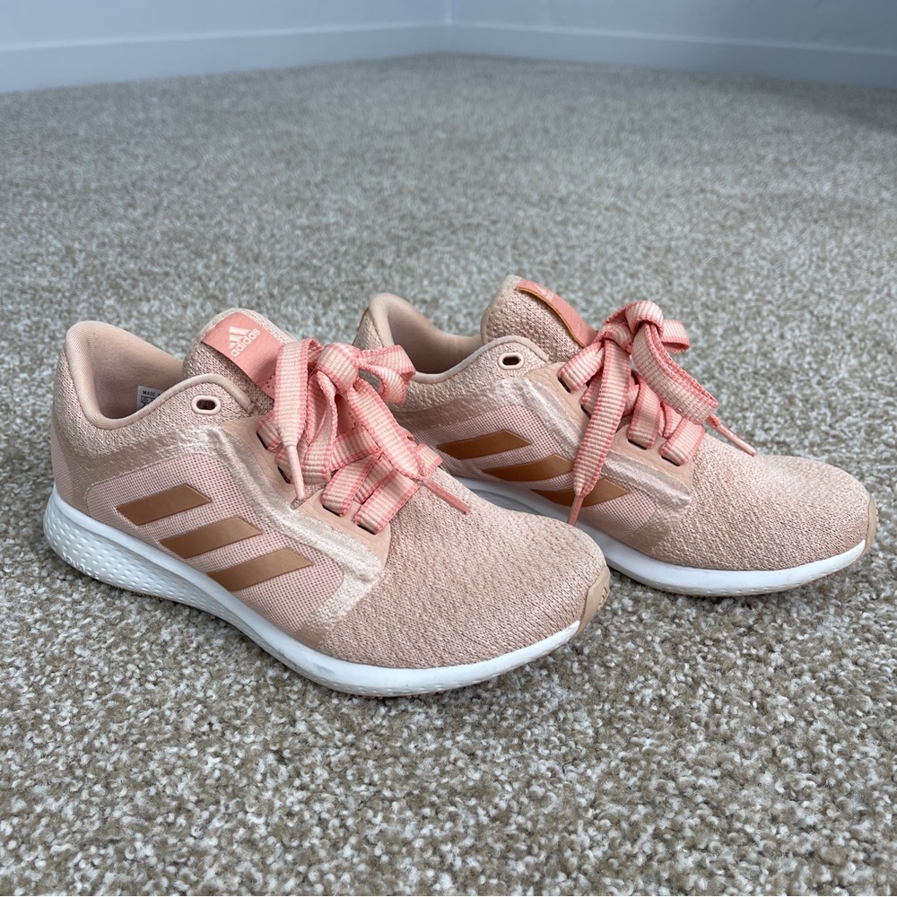 adidas Women's Light Pink and Tan Athletic Shoes
